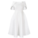 Celebrity Banquet Party Big Swing Dress Cape Dress