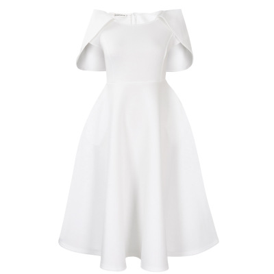 Celebrity Banquet Party Big Swing Dress Cape Dress 02