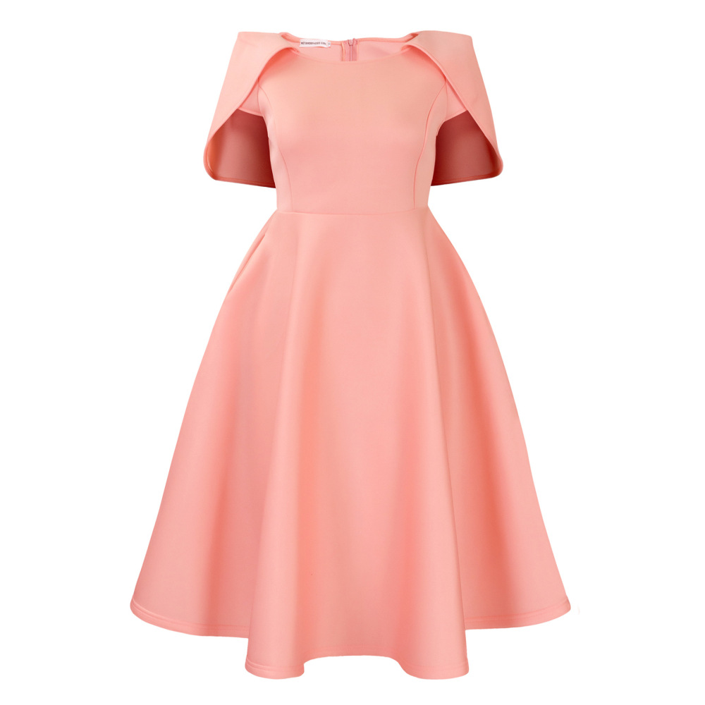 Celebrity Banquet Party Big Swing Dress Cape Dress