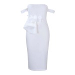 Elegant And Sexy Strapless Off-Shoulder Celebrity Dress