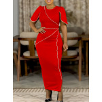 Elegant Banquet Dress Long Skirt Dress