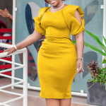 Hip-Hugging Fashionable Design Tight Dress
