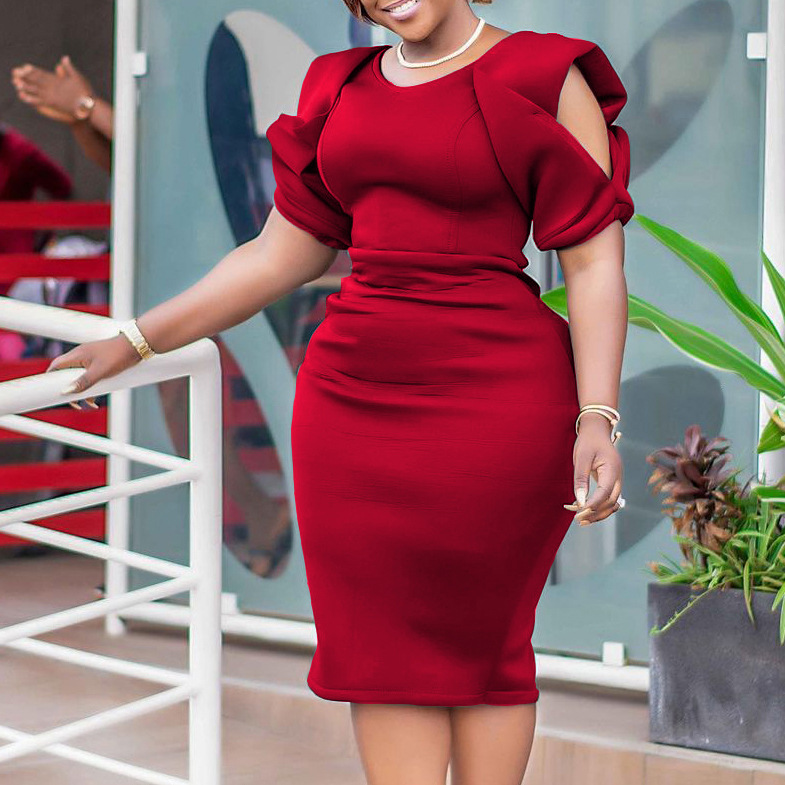 Hip-Hugging Fashionable Design Tight Dress