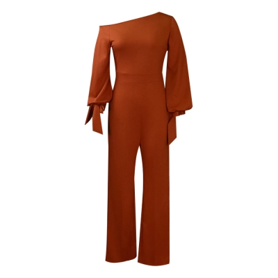 Off-The-Shoulder Casual High-Waist Wide-Leg Jumpsuit 01