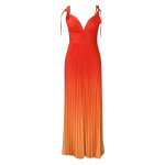Sexy Halter Backless Dress With Gradient Color