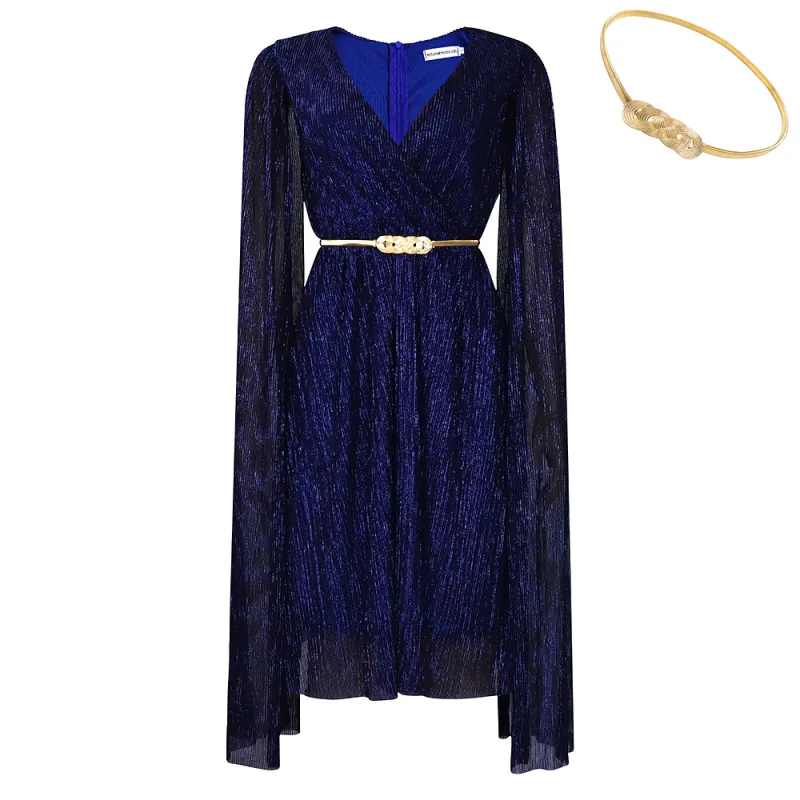Summer New Fashion V-Neck Cape Cross-Border Dress