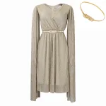 Summer New Fashion V-Neck Cape Cross-Border Dress