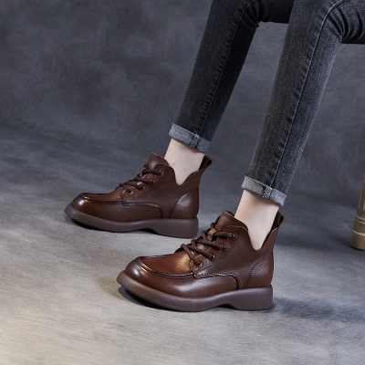 Doc Martens Low Boots - Handmade V-Top Lace-Up Short Boots 02