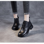 Leather Doc Martens Women's V-Top Lace-Up Ankle Boots
