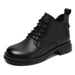 Leather Doc Martens Women's V-Top Lace-Up Ankle Boots