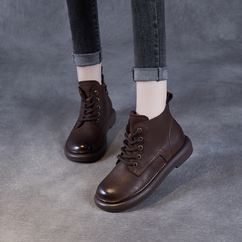 New Cowhide Maillard and Fleece Ankle Doc Martens