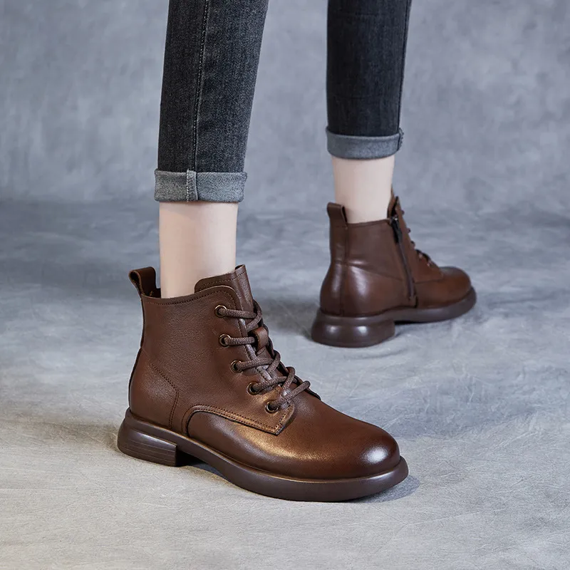 New Vintage British Booties with Chunky Soles