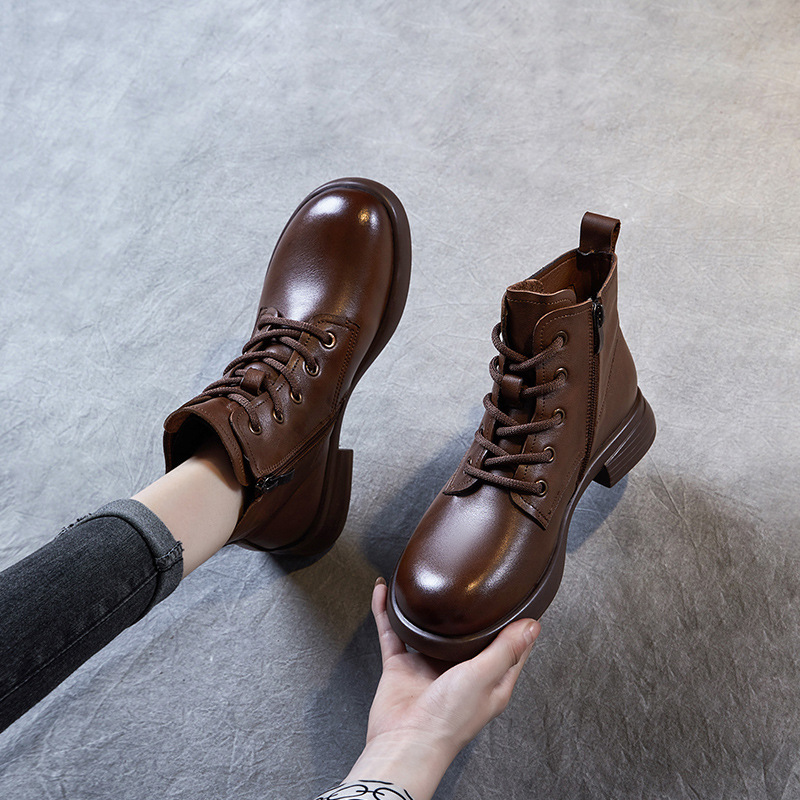 New Vintage British Booties with Chunky Soles