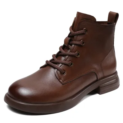New Vintage British Booties with Chunky Soles 01
