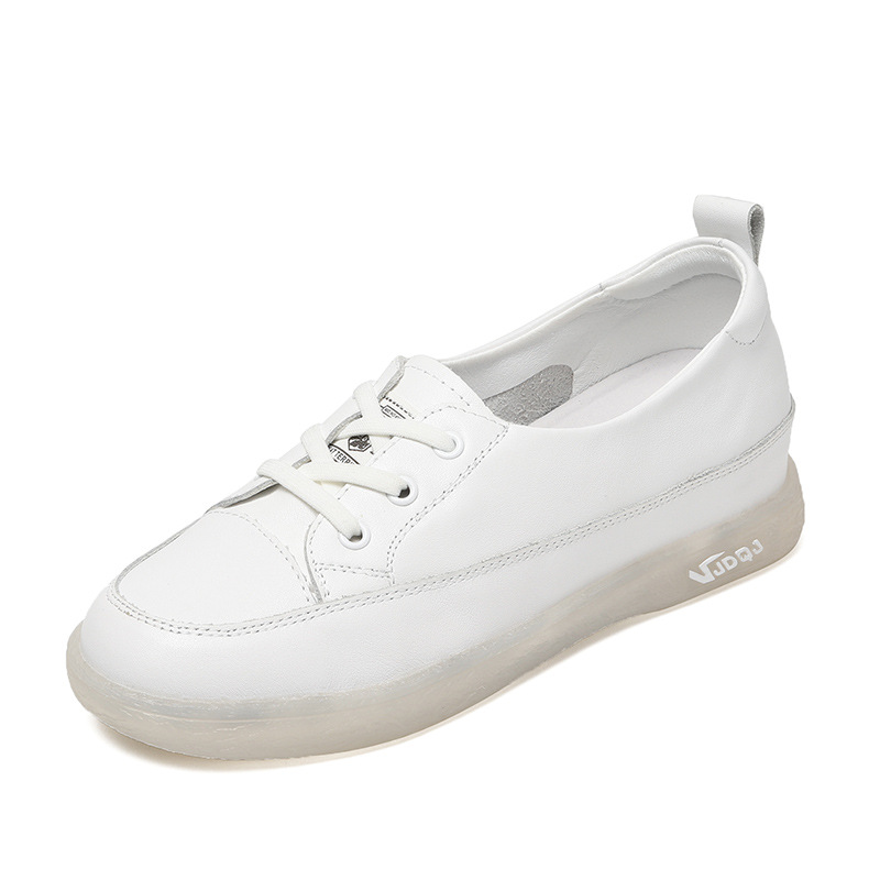 Shallow Mouth Cowhide Thin Breathable Soft Flat Shoes