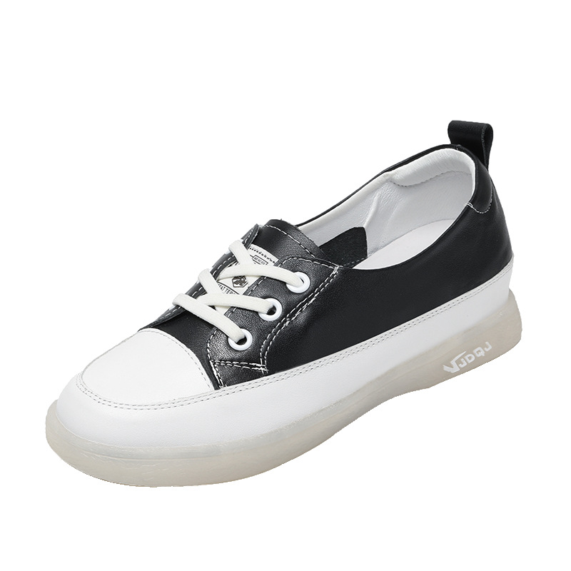 Shallow Mouth Cowhide Thin Breathable Soft Flat Shoes