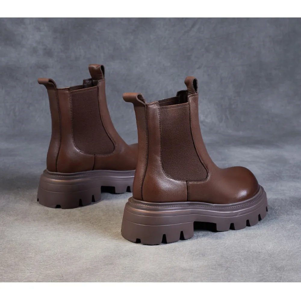 Women's New Fall Leather Vintage English Doc Martens