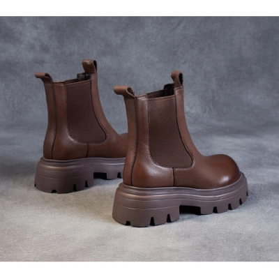 Women's New Fall Leather Vintage English Doc Martens 02