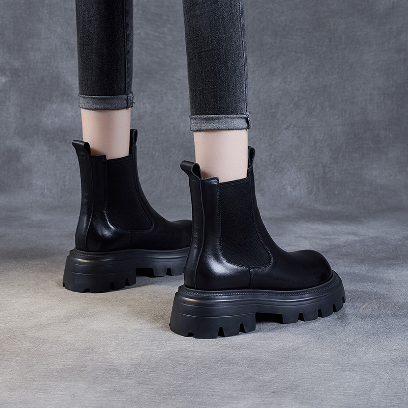 Women's New Fall Leather Vintage English Doc Martens