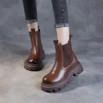 Women's New Fall Leather Vintage English Doc Martens