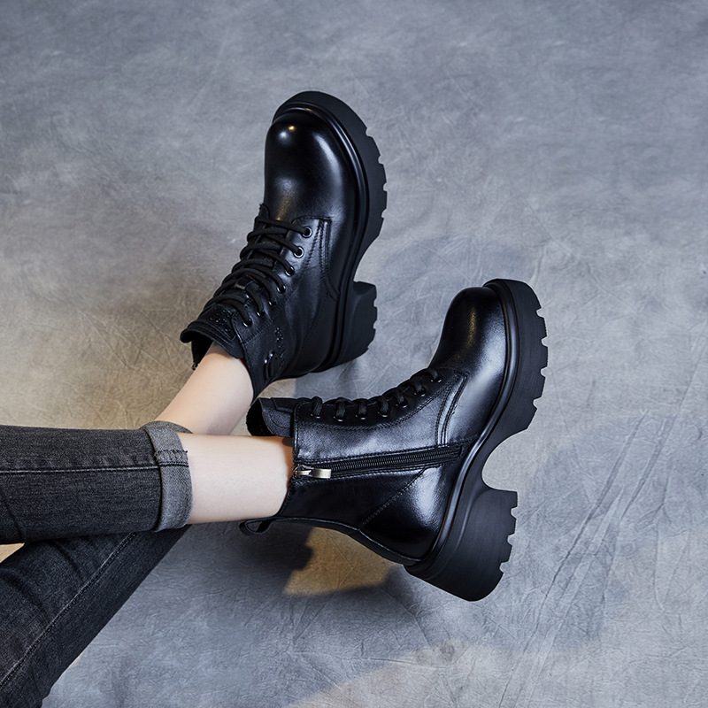 Leather English-Style Vintage Doc Martens