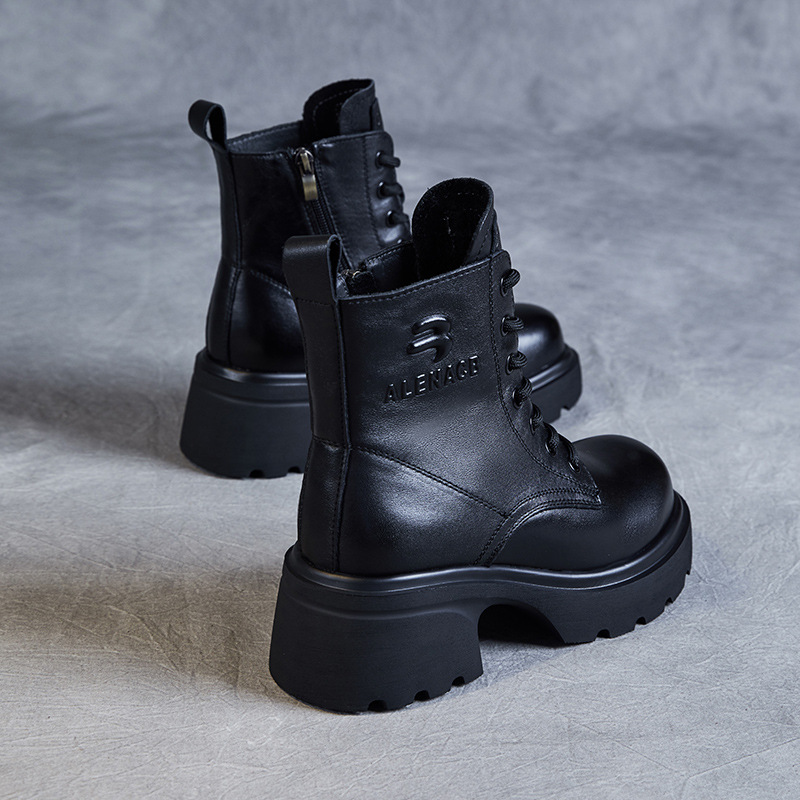 Leather English-Style Vintage Doc Martens