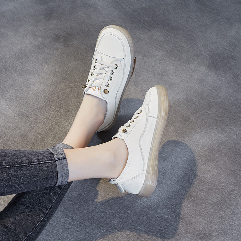 Soft-Soled Flats with Leather Tendon Soles