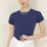 New Cotton Solid Color Round Neck Short Sleeve T-Shirt