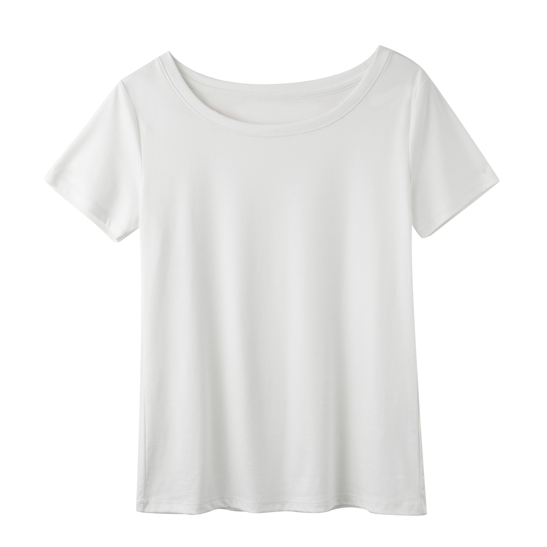 New Mercerized Cotton Crew-Neck T-Shirt for Summer