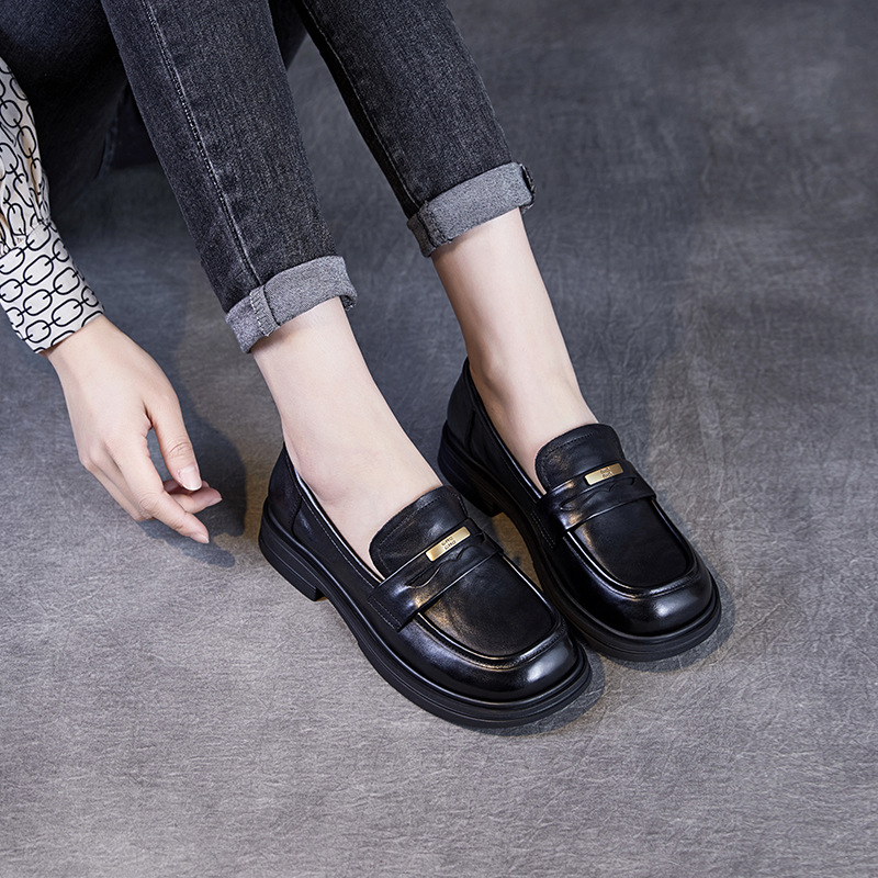 New Spring Simple High Sense of British Style Loafers