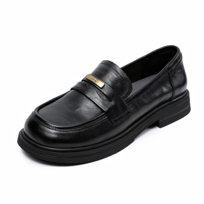 New Spring Simple High Sense of British Style Loafers 01