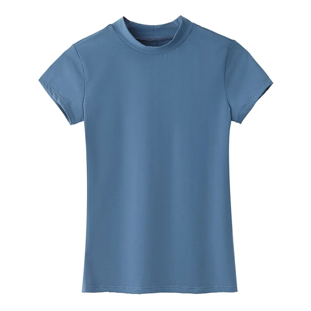 New Summer Women's Cotton Knit Short Sleeve T-Shirt