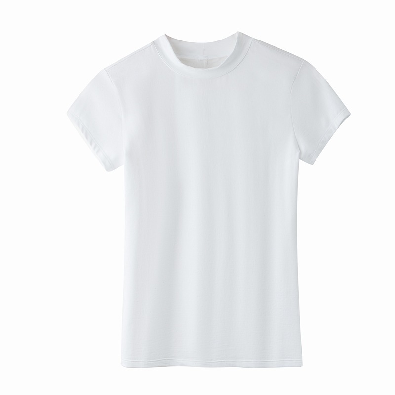 New Summer Women's Cotton Knit Short Sleeve T-Shirt