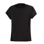 Semi-High-Neck Modal Short-Sleeved Slim-Fit T-Shirt