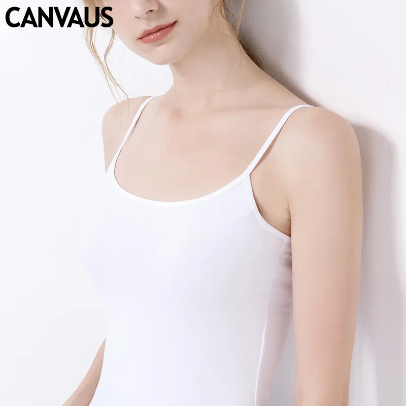 New Solid-Color Fitted Cotton Base Women's Vest