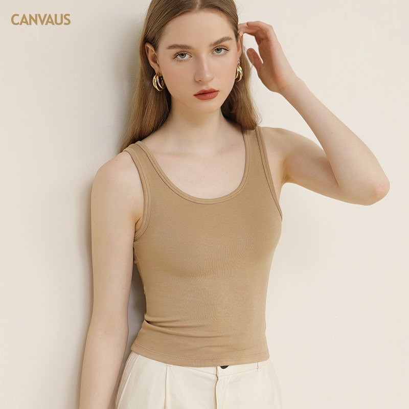 New strappy vest U-shaped neckline vest