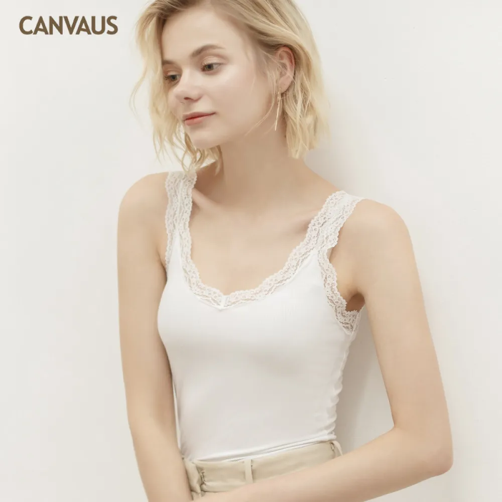 Sexy Lace-Trimmed Summer Halter Top