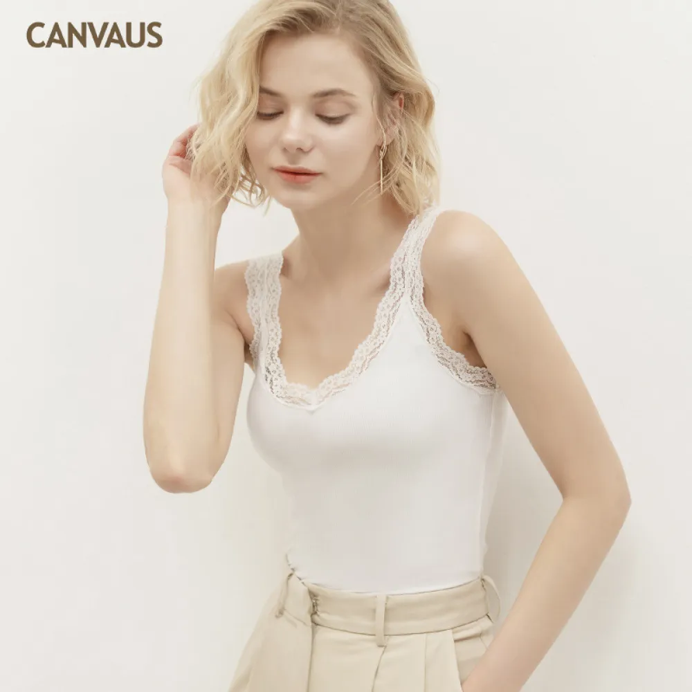 Sexy Lace-Trimmed Summer Halter Top