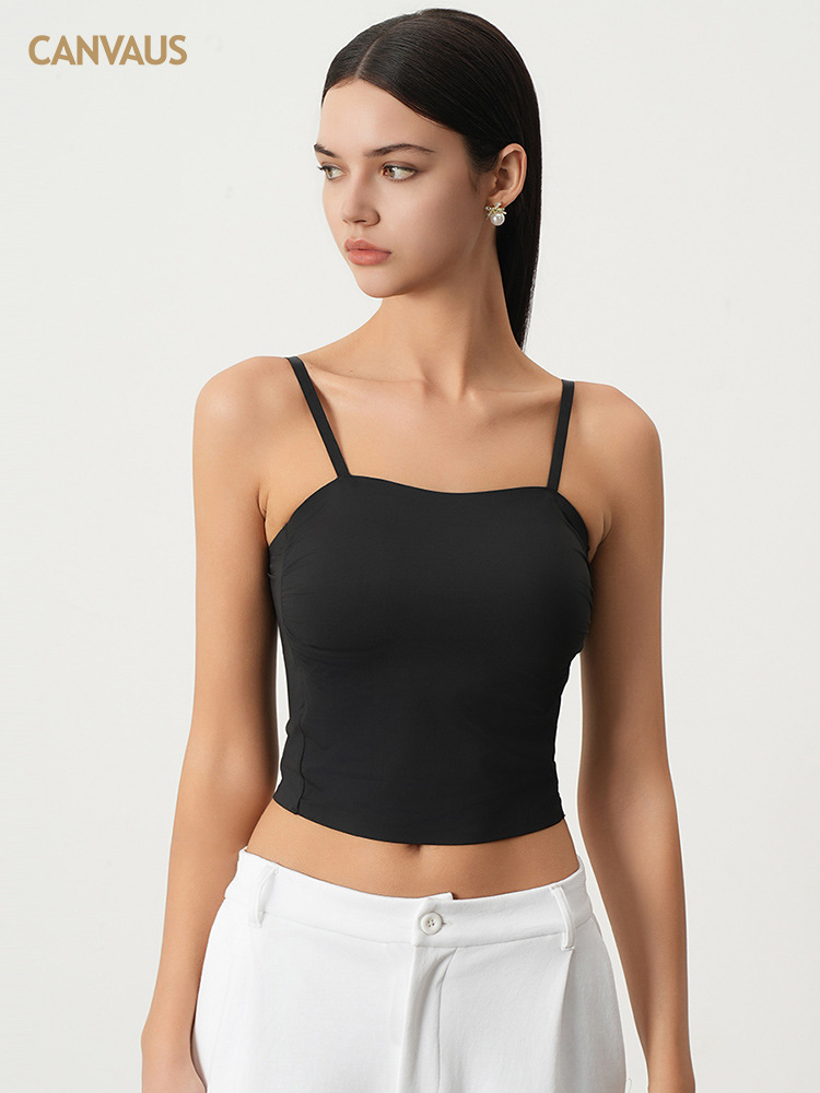 Short Pleated Design Halter Top