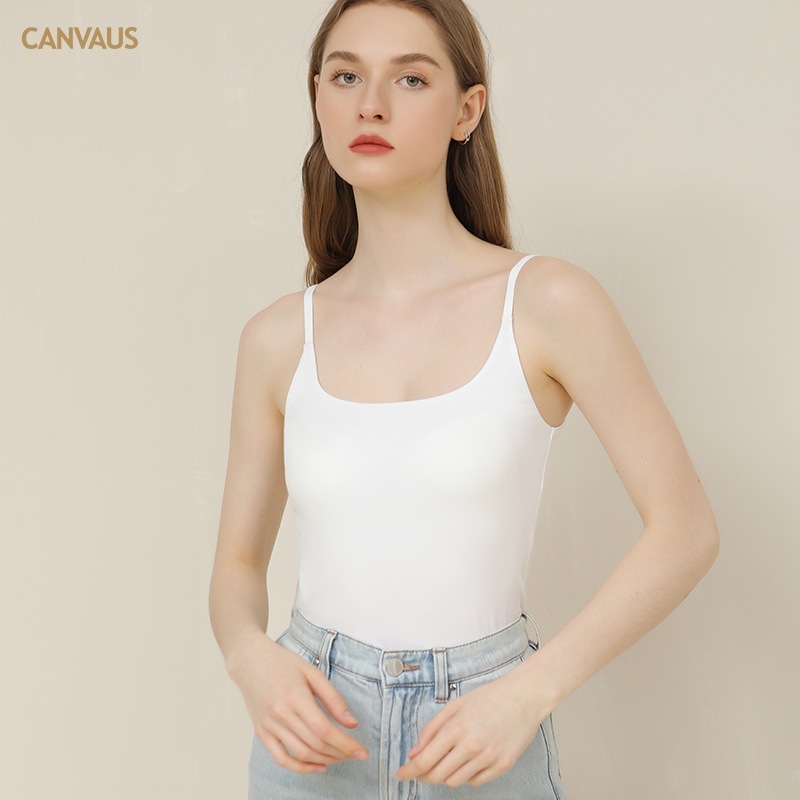 U-Shaped Collar Beautiful Back Halter Top for Ladies