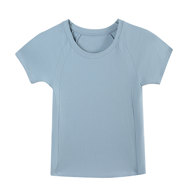 Basic Short Round-Neck Slimming Short-Sleeved T-Shirt