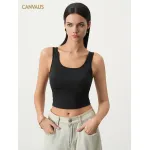Classic U-Shaped Neckline Halter Vest with Chest Pads