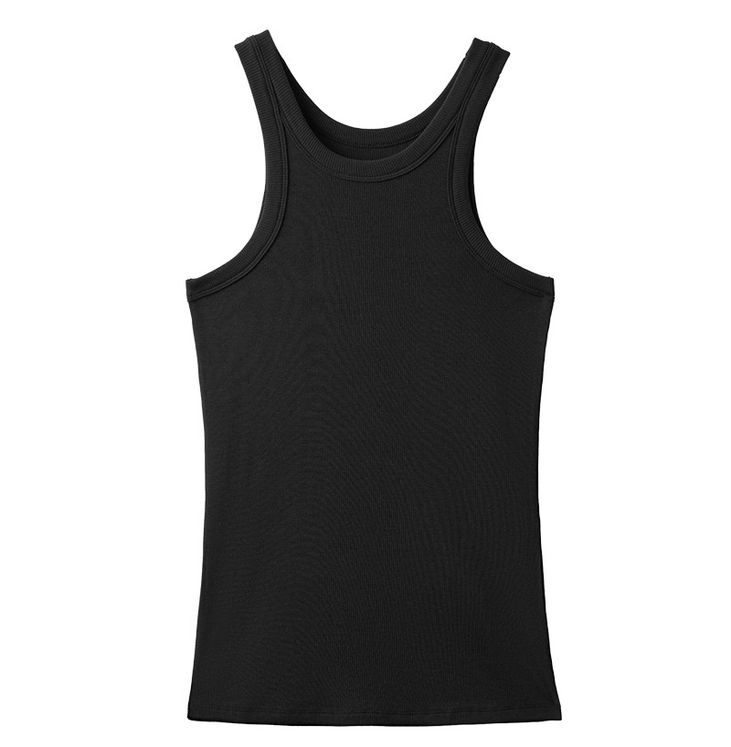 European and American Solid-Color Sports I-Shaped Vests