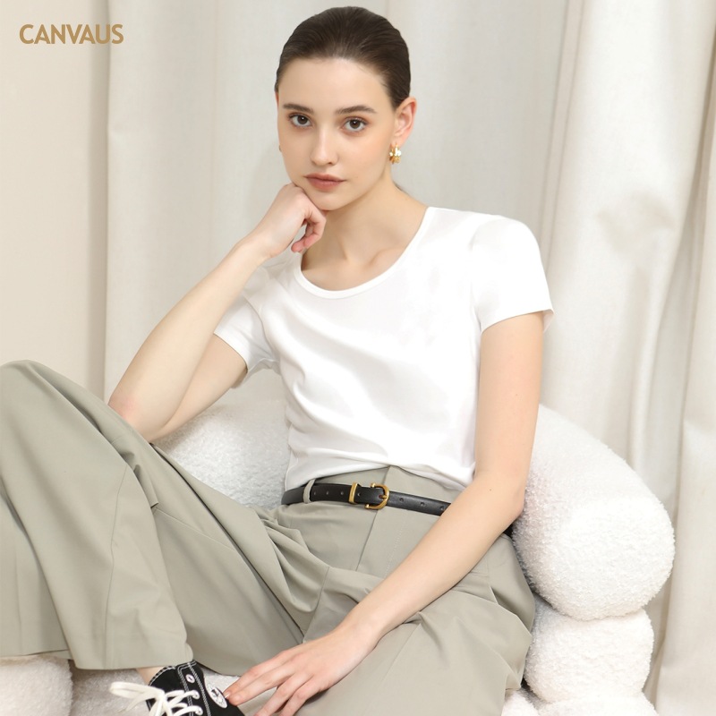 New Women's Round-Neck Short-Sleeved T-Shirt