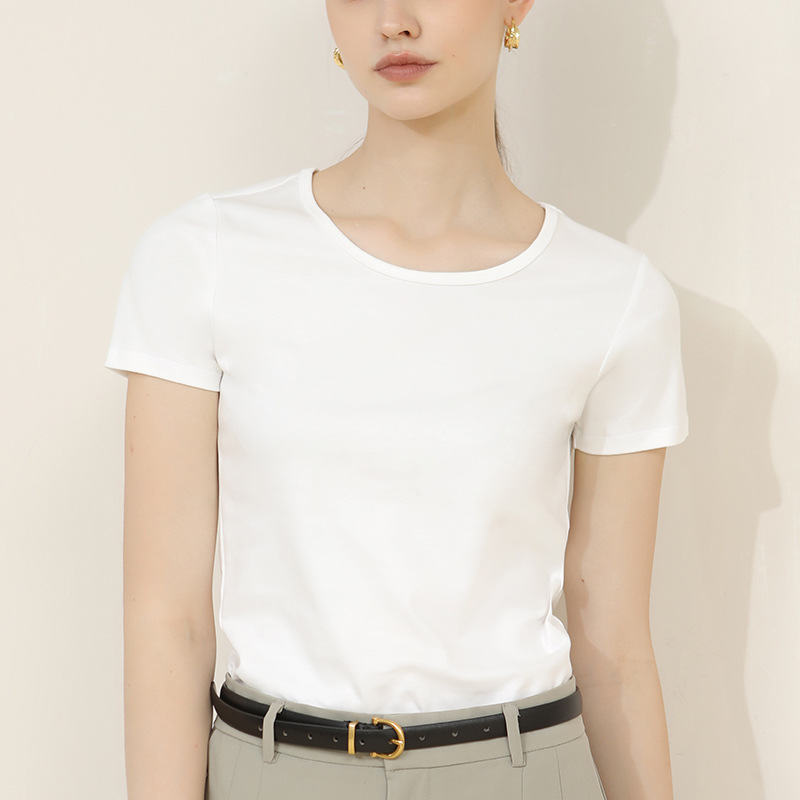 New Women's Round-Neck Short-Sleeved T-Shirt