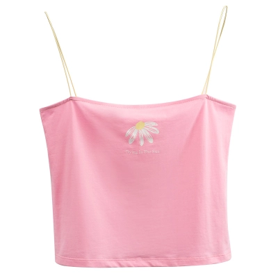 Summer's New One-Line Strappy Printed Vest 01