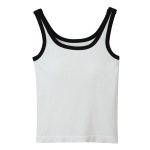 U-Shaped Solid-Color Sweet and Spicy Style Vest