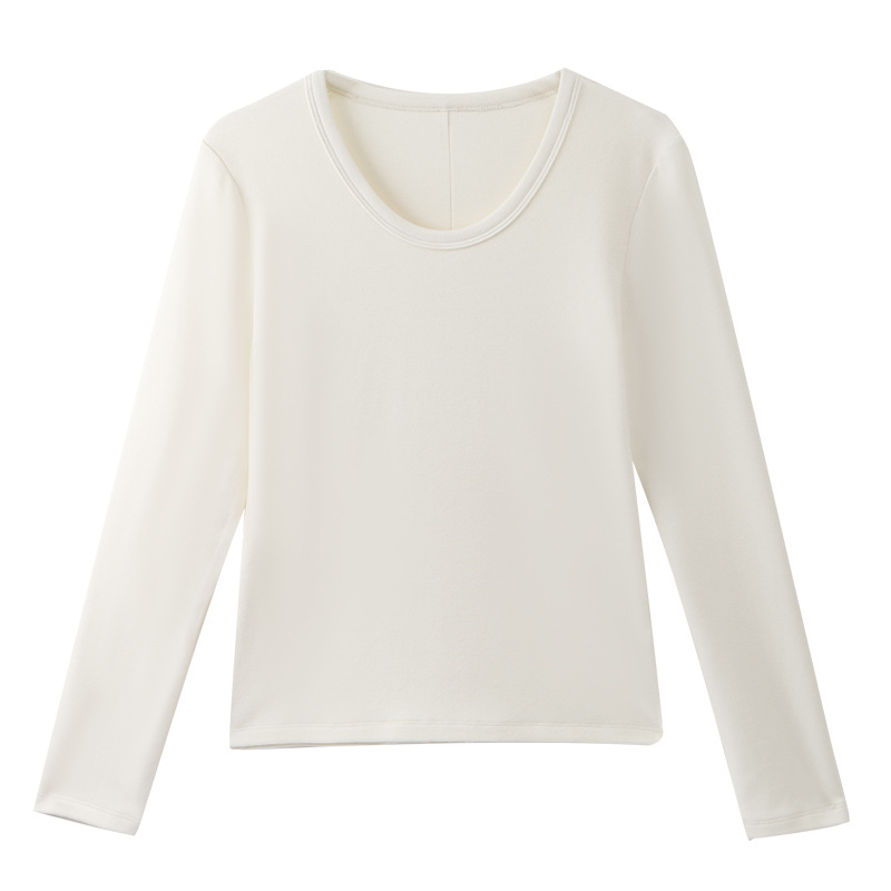 Autumn and Winter Double-Sided Velvet Solid Color Long Sleeves