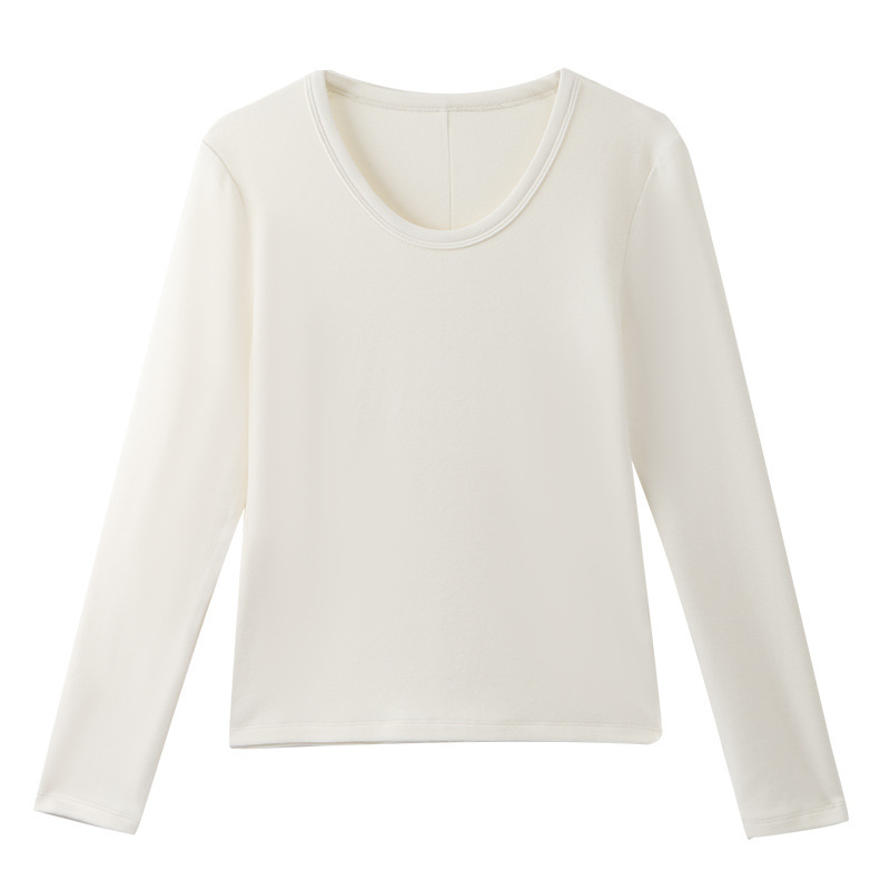 Autumn and Winter Double-Sided Velvet Solid Color Long Sleeves