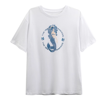 New Cartoon Printed Round-Neck Short-Sleeved T-Shirt 01